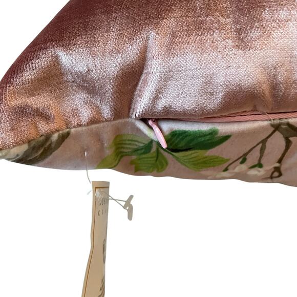 Austin Horn Classics Paradise Peacock 22in Decorative Pillow Velvet Finish NEW - Picture 9 of 16